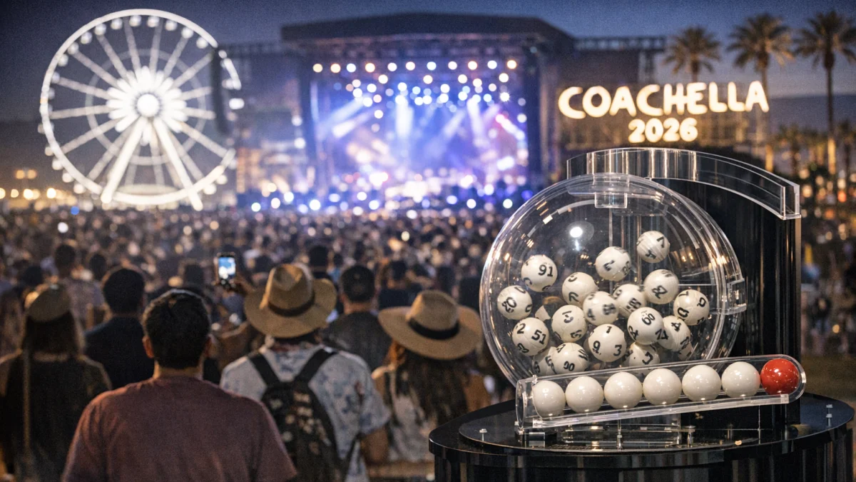 Winning Powerball Numbers Announced During Coachella 2026 Festival Events