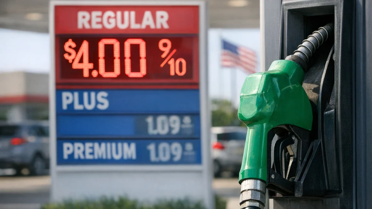 US Gasoline Prices Hit Four Dollars Per Gallon