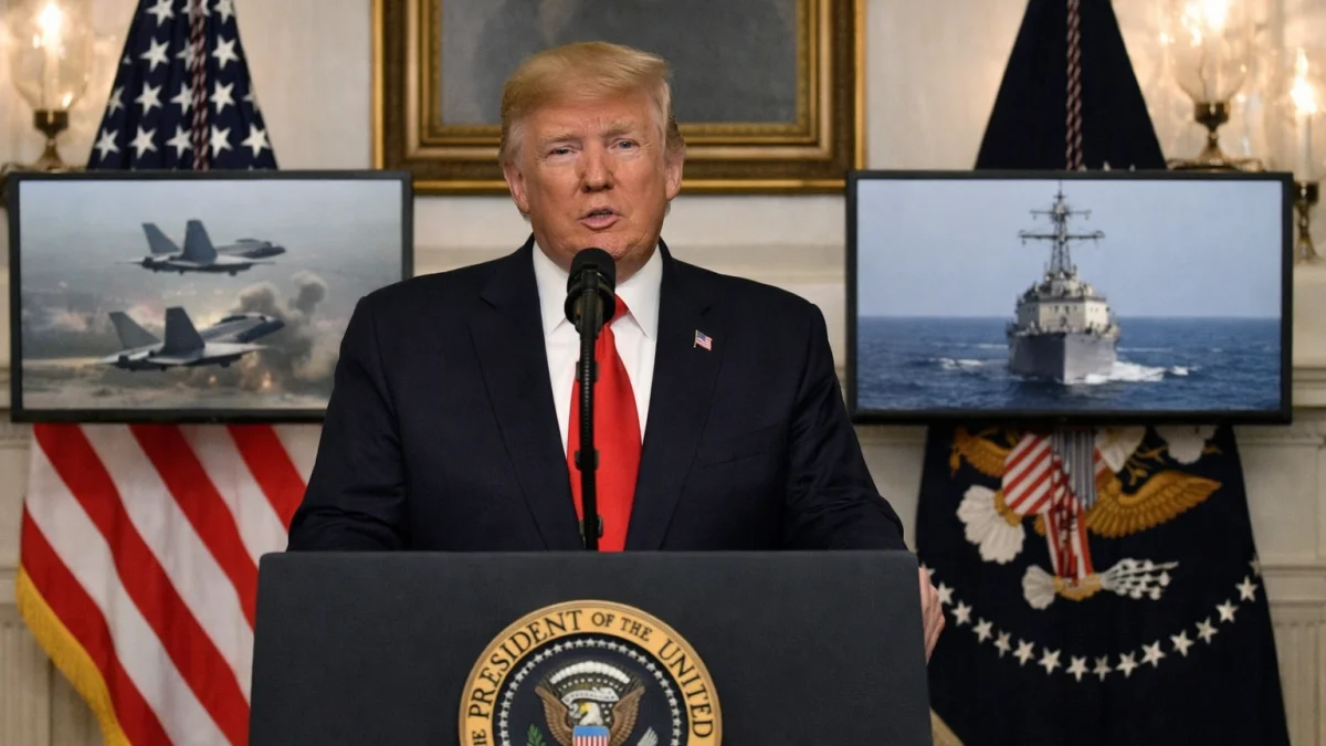 Trump Addresses Nation On Progress Of Military Operations In Iran