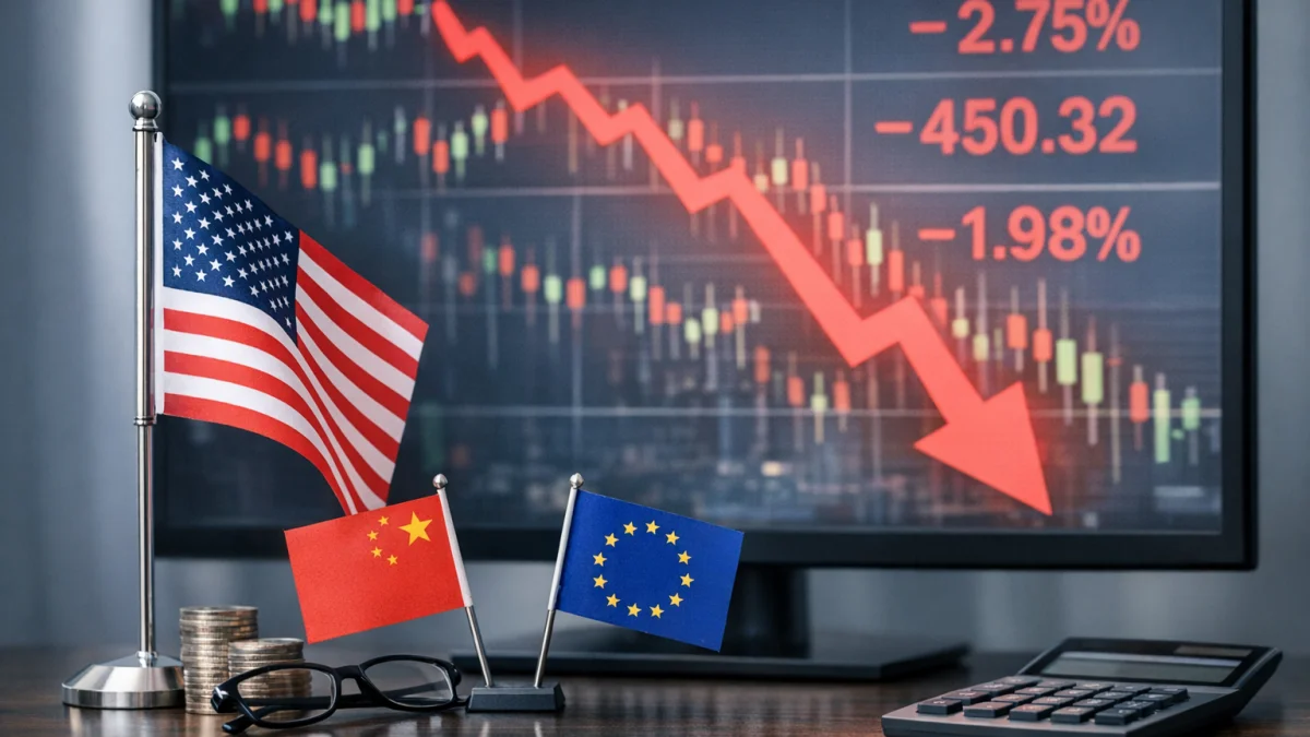 Global Markets Fall Sharply Following New US Tariff Announcements