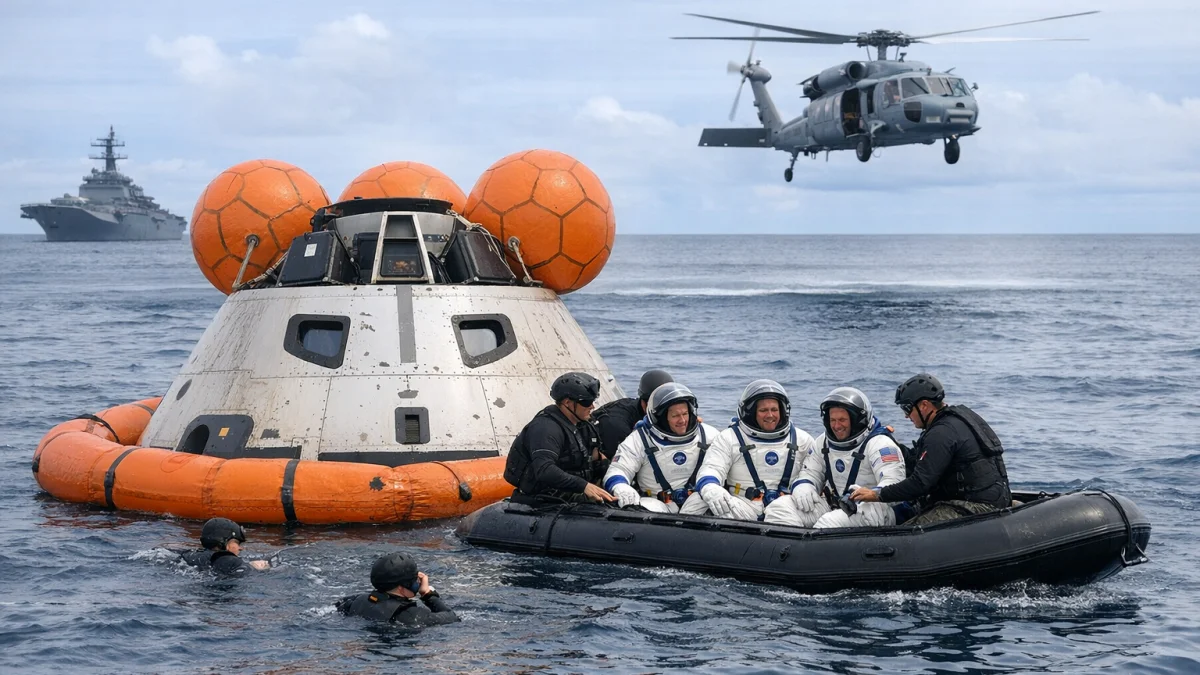 Artemis II Astronauts Splash Down Safely After Historic Moon Mission