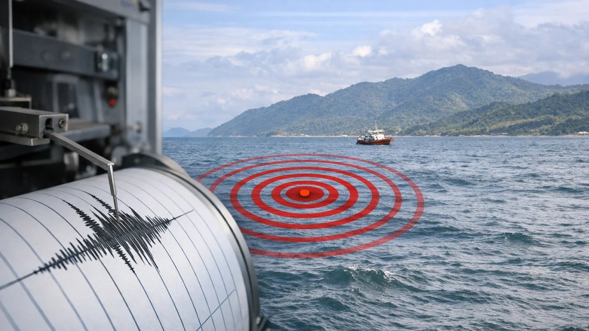 Magnitude 5.6 Earthquake Strikes Off North Sumatra Coast, No Tsunami Threat