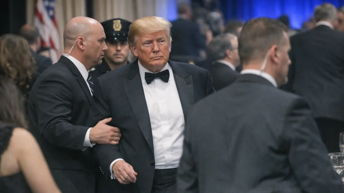 Trump Evacuated From White House Correspondents Dinner After Gunfire