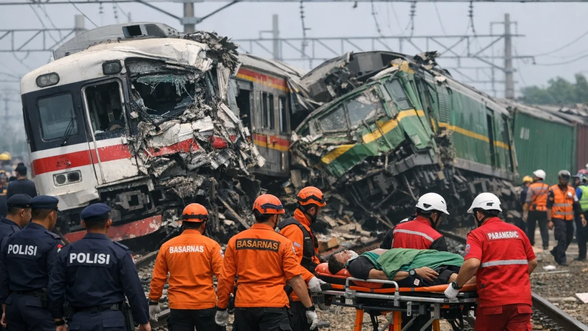 Train Collision in Bekasi Kills Four, Injures 38