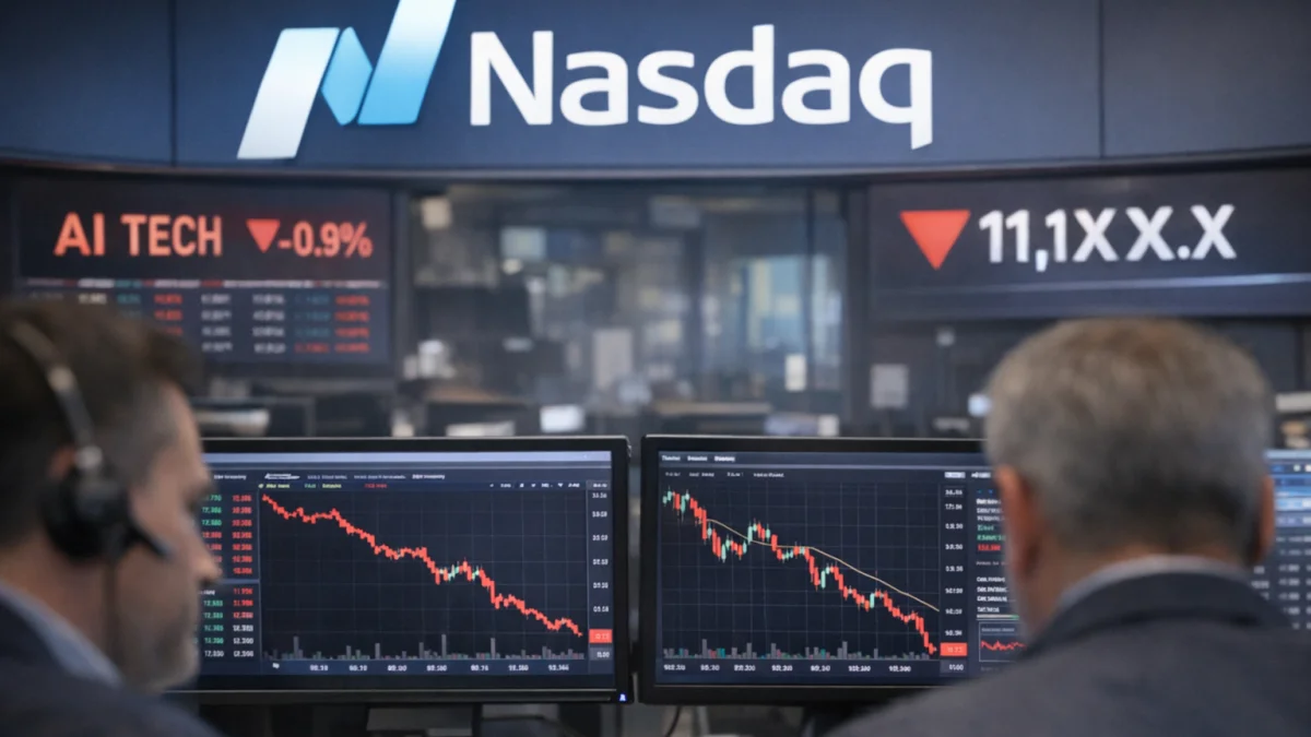 Nasdaq Declines as AI Stock Jitters Hit Technology Sector