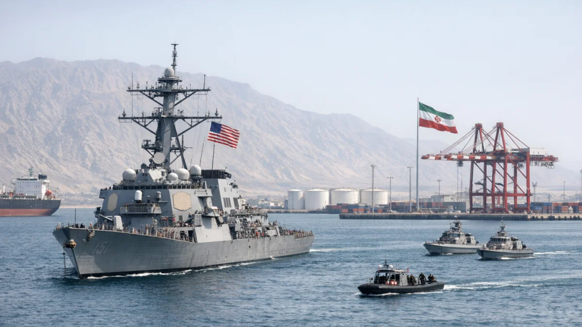 US Enforces Naval Blockade on Iranian Ports in Gulf of Oman