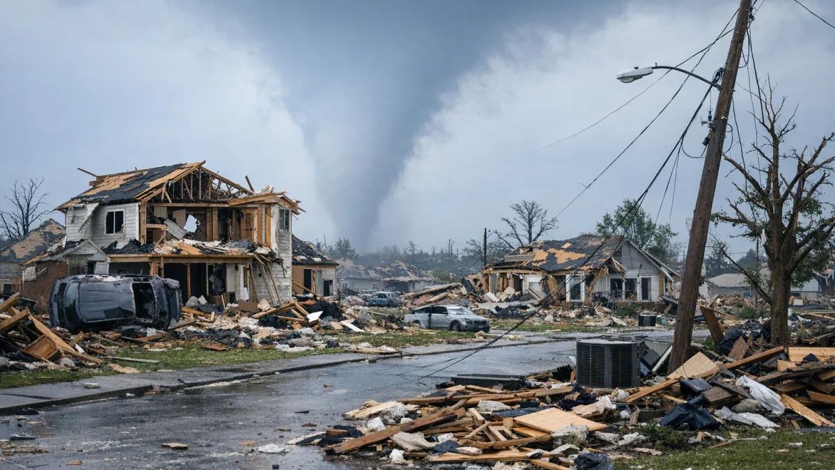 Dozens of Tornadoes Strike Midwest States Causing Widespread Damage