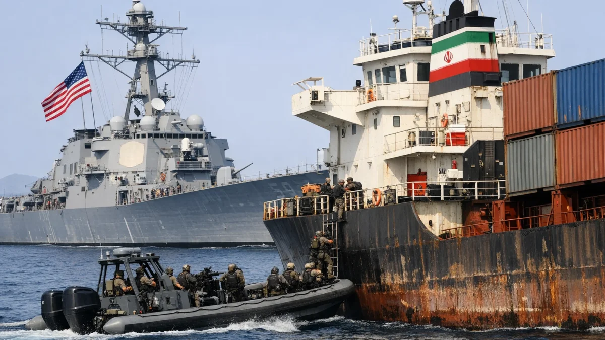 US Navy Seizes Iranian Cargo Ship Near Strait of Hormuz