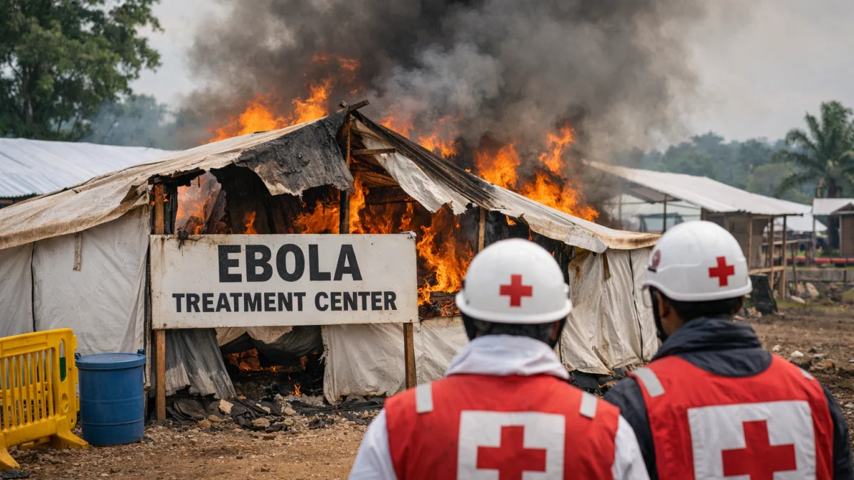 Ebola Outbreak Expands as Treatment Center Set Ablaze in Congo