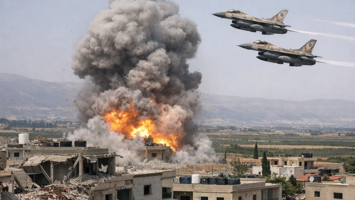 Israeli Airstrikes Hit Lebanese Town of Budai in Beqaa Valley