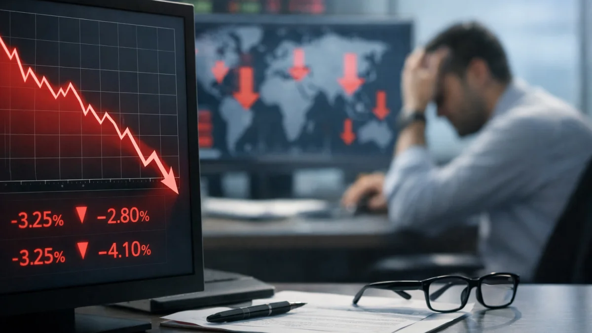 Global Stock Markets Plunge After Major Bank Reports Huge Losses