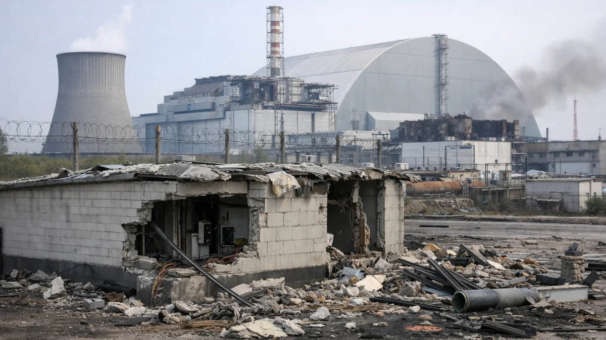 Russian Strikes Damage Nuclear Site Near Chernobyl