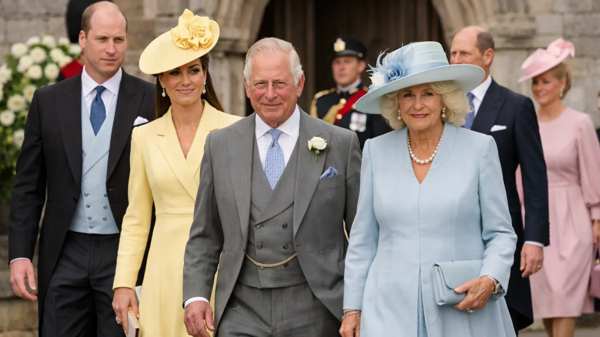 British Royals Attend Wedding of Princess Anne Son
