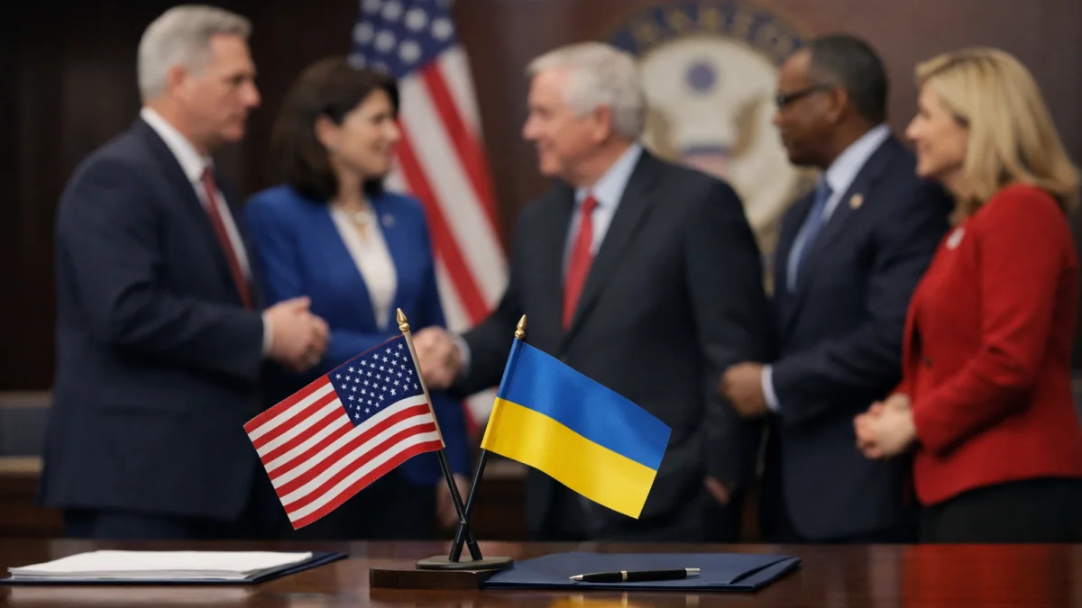 Republican Lawmakers Join Democrats on Ukraine Funding Measure