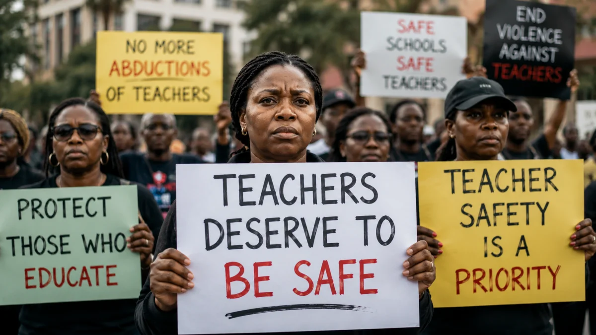 Protests Demand Action on Teacher Safety After Abductions