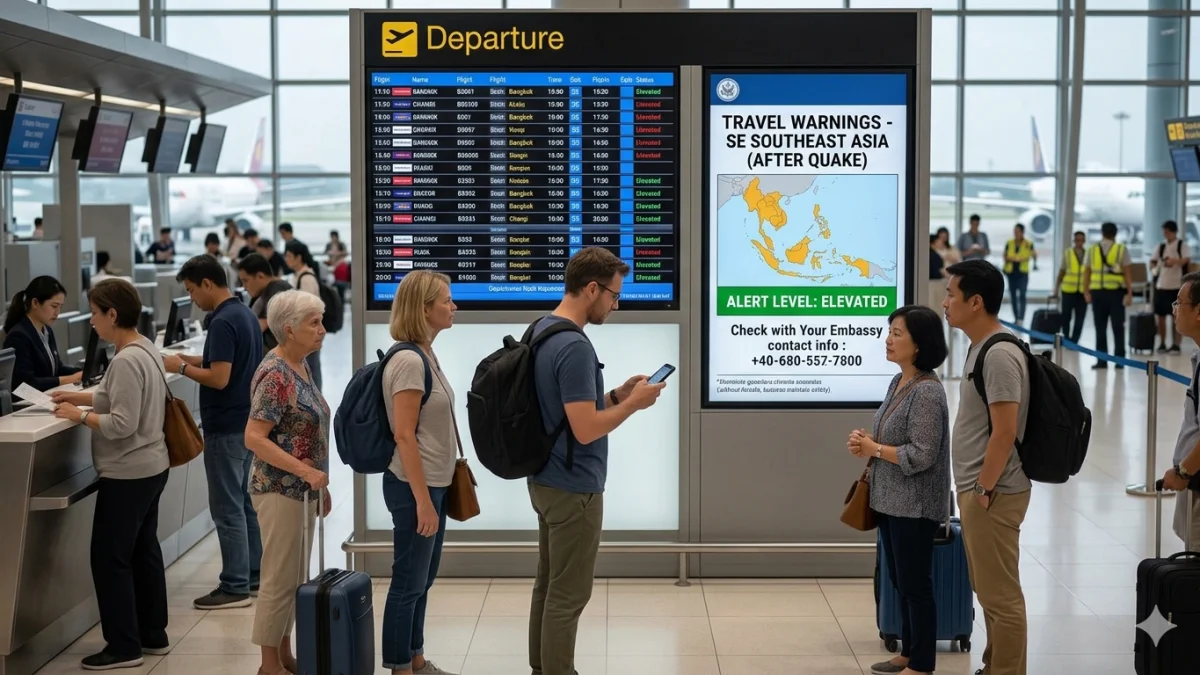 Travel Warnings Issued for Southeast Asia After Quake