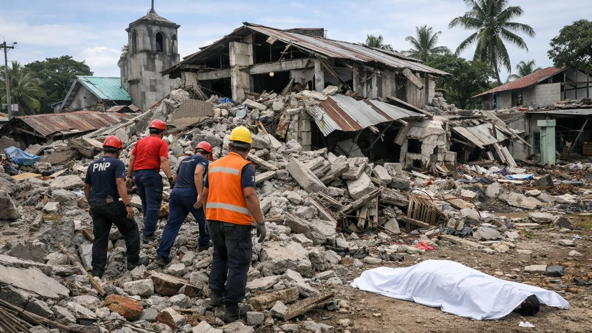 Powerful Earthquake Strikes Southern Philippines Killing Dozens