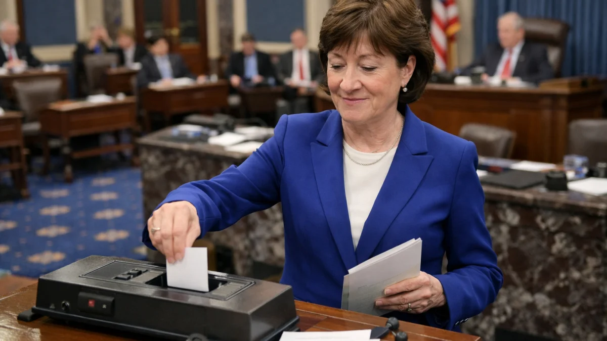Susan Collins Reaches Milestone of 10000 Senate Roll Call Votes