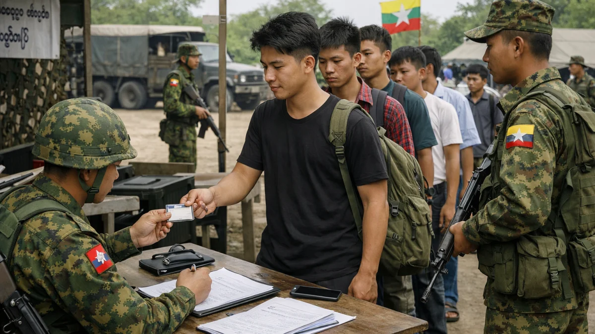 Myanmar Rebels Lose Ground as Military Forces Conscripts Into Service