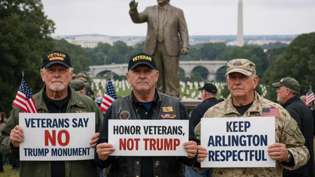 Veterans Oppose Proposed Trump Monument Near Arlington Cemetery