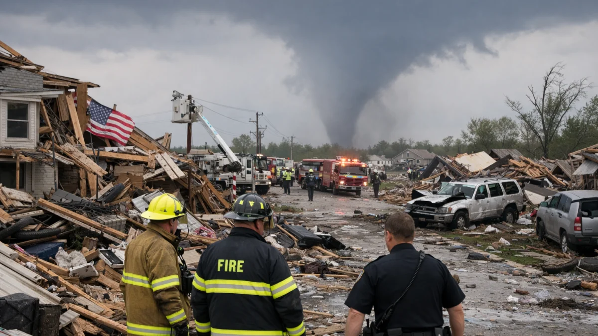 Severe Weather Brings Tornadoes Across Midwest States