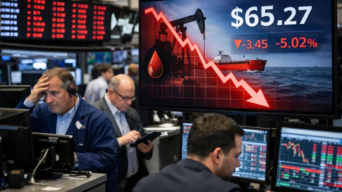 Oil Prices Tumble as Markets React to US-Iran Agreement on Hormuz