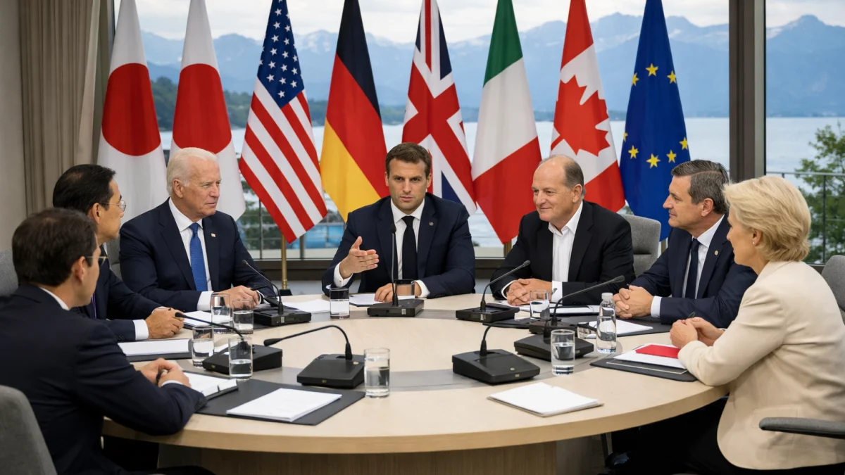 G7 Leaders Gather in Évian as France Chairs Major Summit
