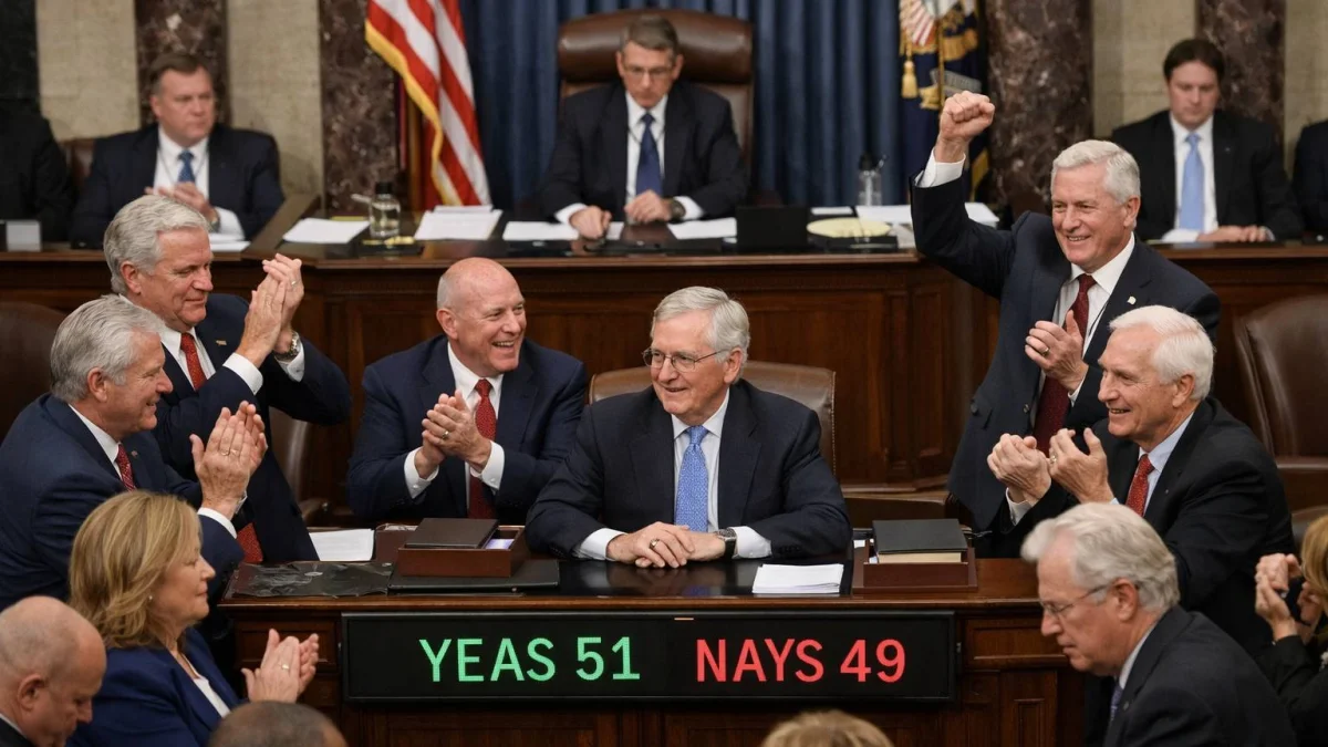 Senate Republicans Pass Second Reconciliation Package in Narrow Vote