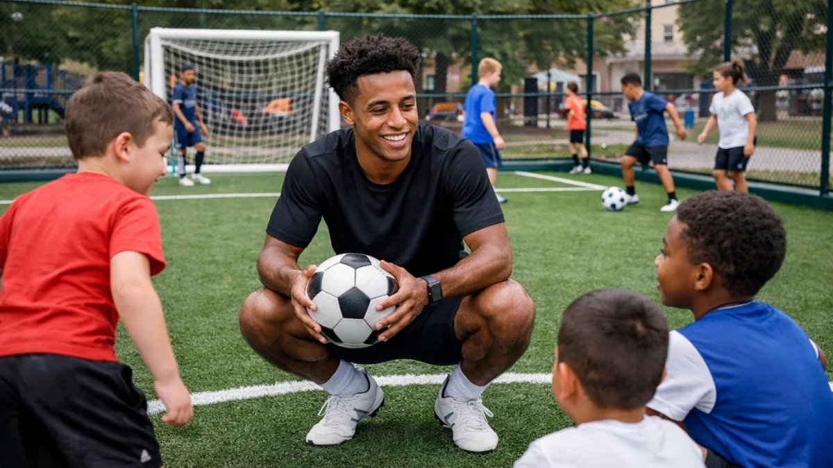 USA Soccer Star Tyler Adams Builds Mini-Pitches Nationwide