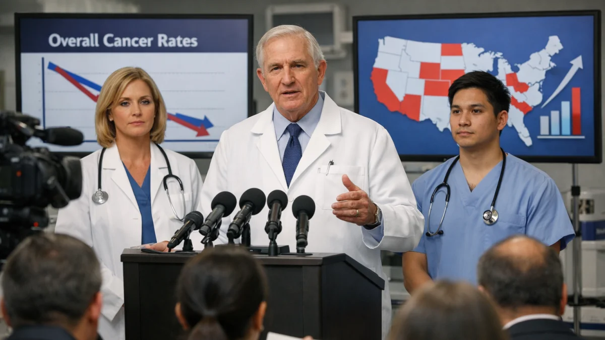 Cancer Rate Declines Noted but Regional Increases Reported