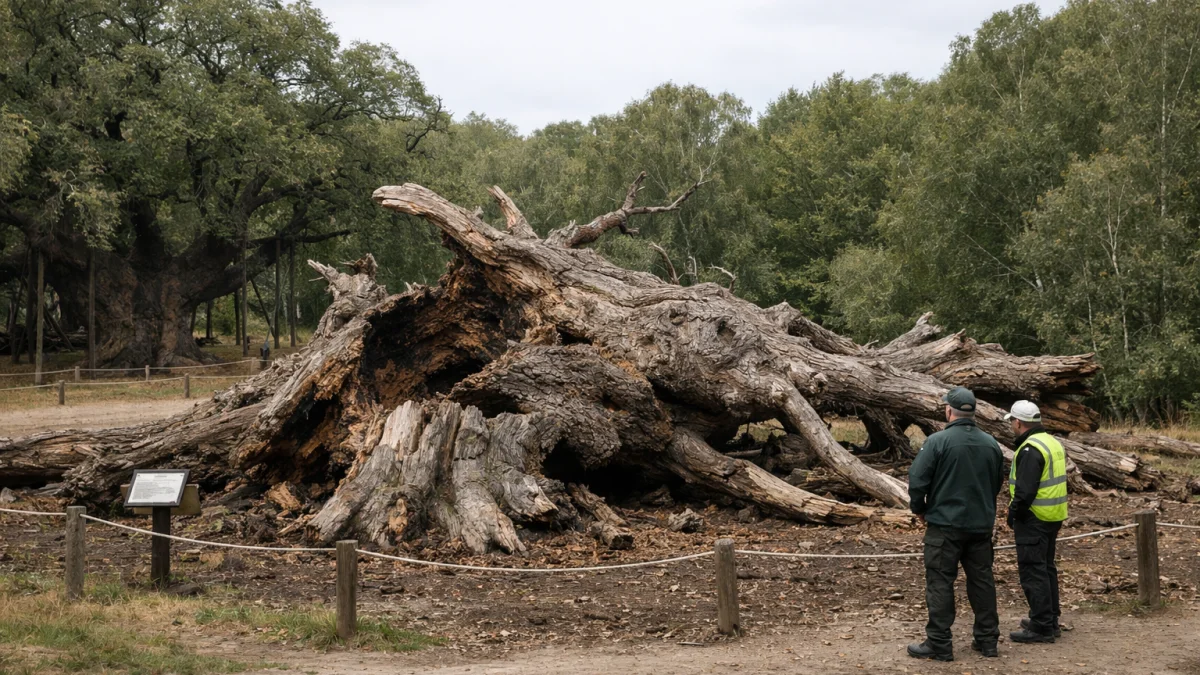 Ancient Oak Tree Linked to Robin Hood Legend Dies in Sherwood Forest