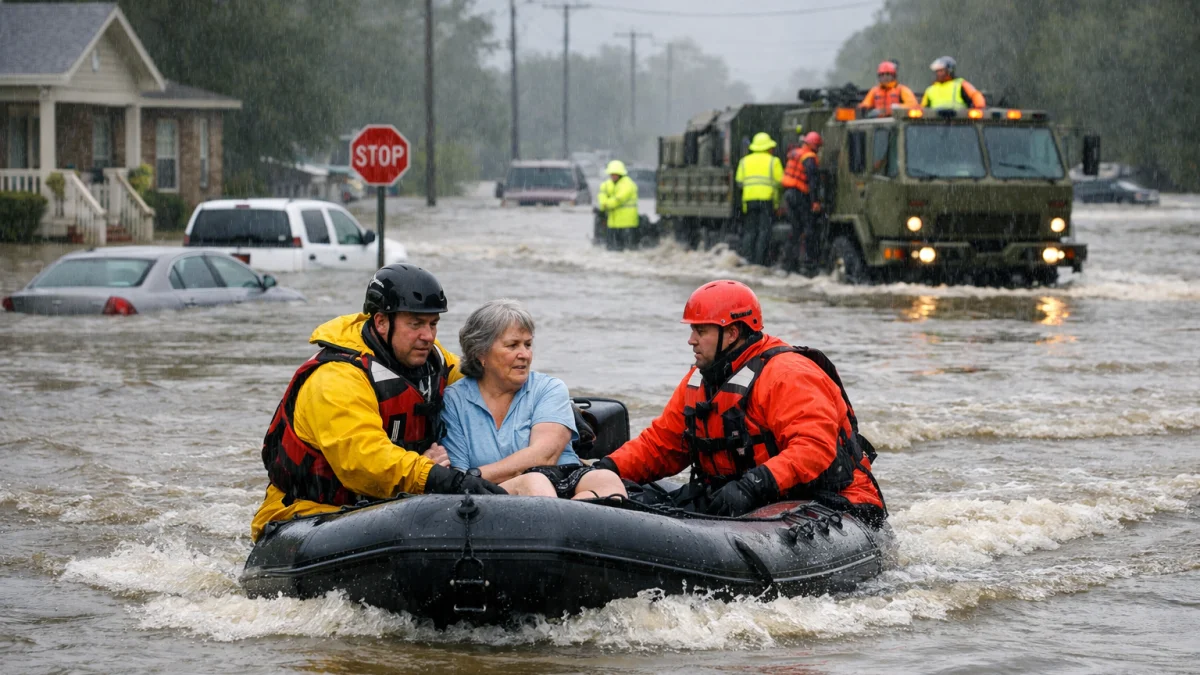 Severe Flooding Threatens Southern US States as Storms Intensify