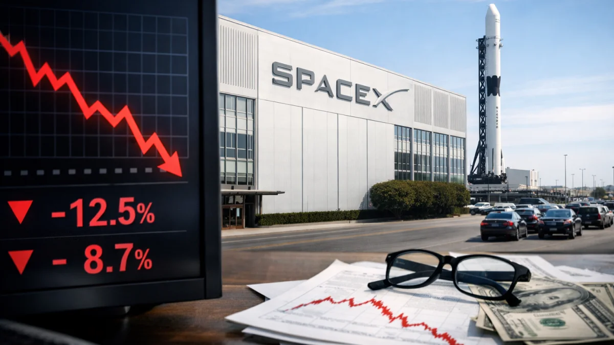 SpaceX Shares Decline as Post-IPO Enthusiasm Cools
