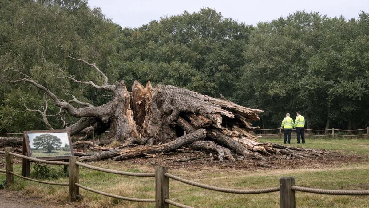 Ancient Oak Tree Linked to Robin Hood Legend Dies in UK