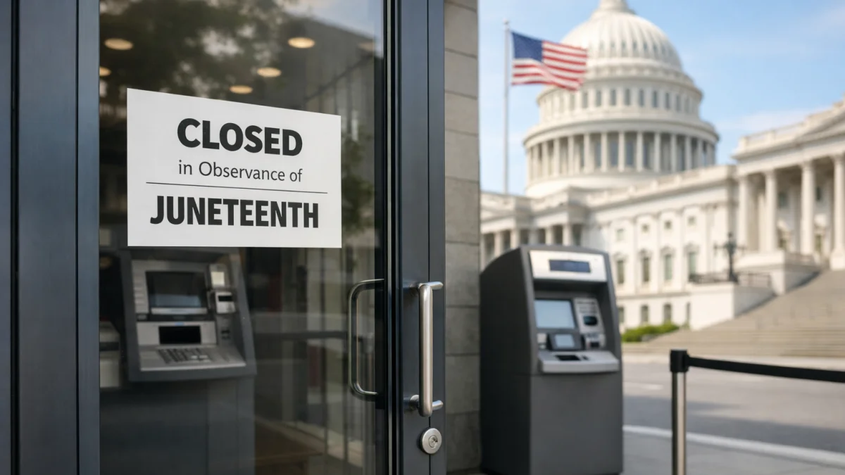 Juneteenth Observances Affect Operations for Banks and Government Services