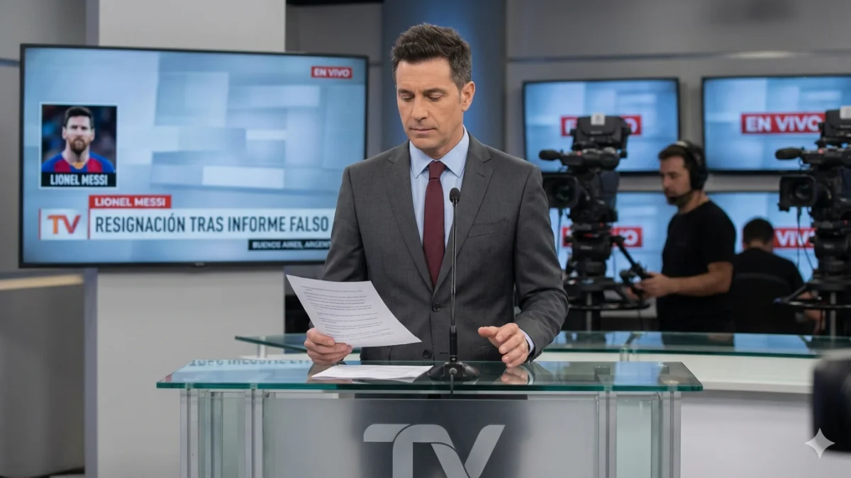 Argentine TV Host Quits After False Report on Lionel Messi Family