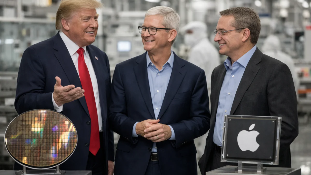 Intel Shares Rise Following Trump Announcement of Apple Chip Partnership