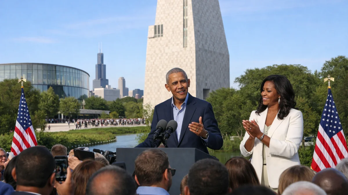 Obama Presidential Center Opens in Chicago Amid Community Discussions