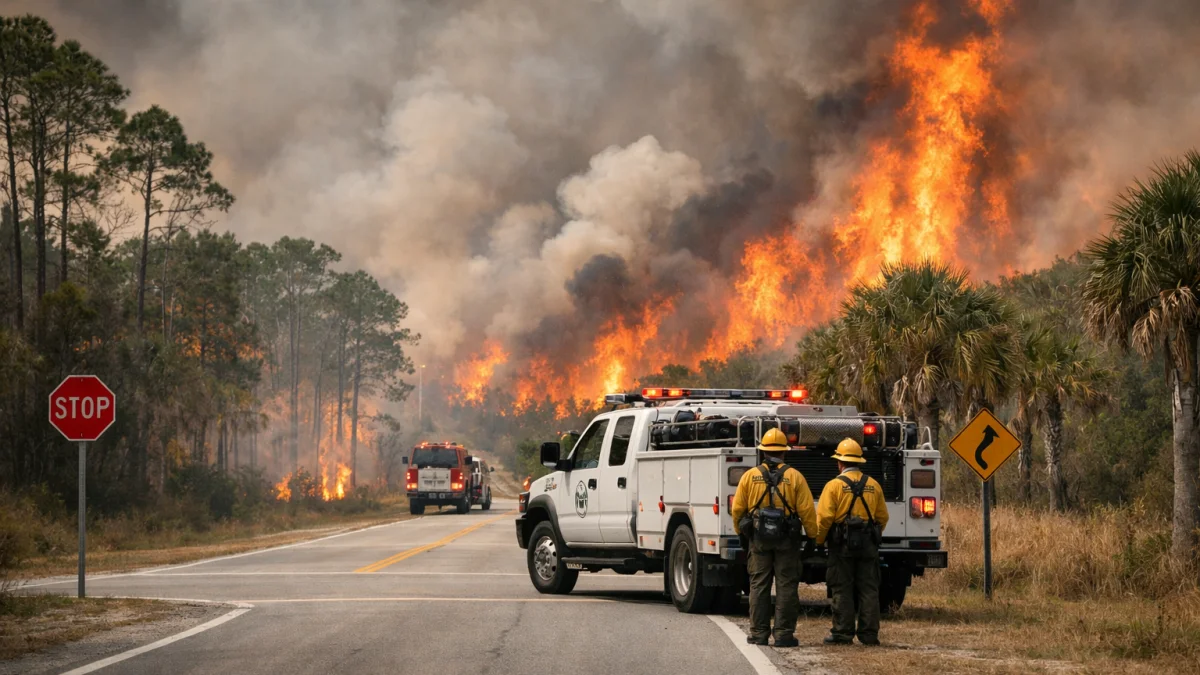 Wildfires Continue Raging Across Multiple Regions in Florida