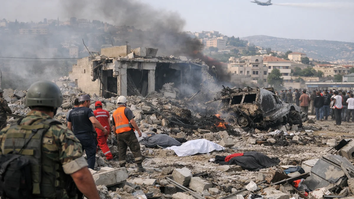 Israeli Strikes Kill Multiple People in Southern Lebanon Despite Ceasefire