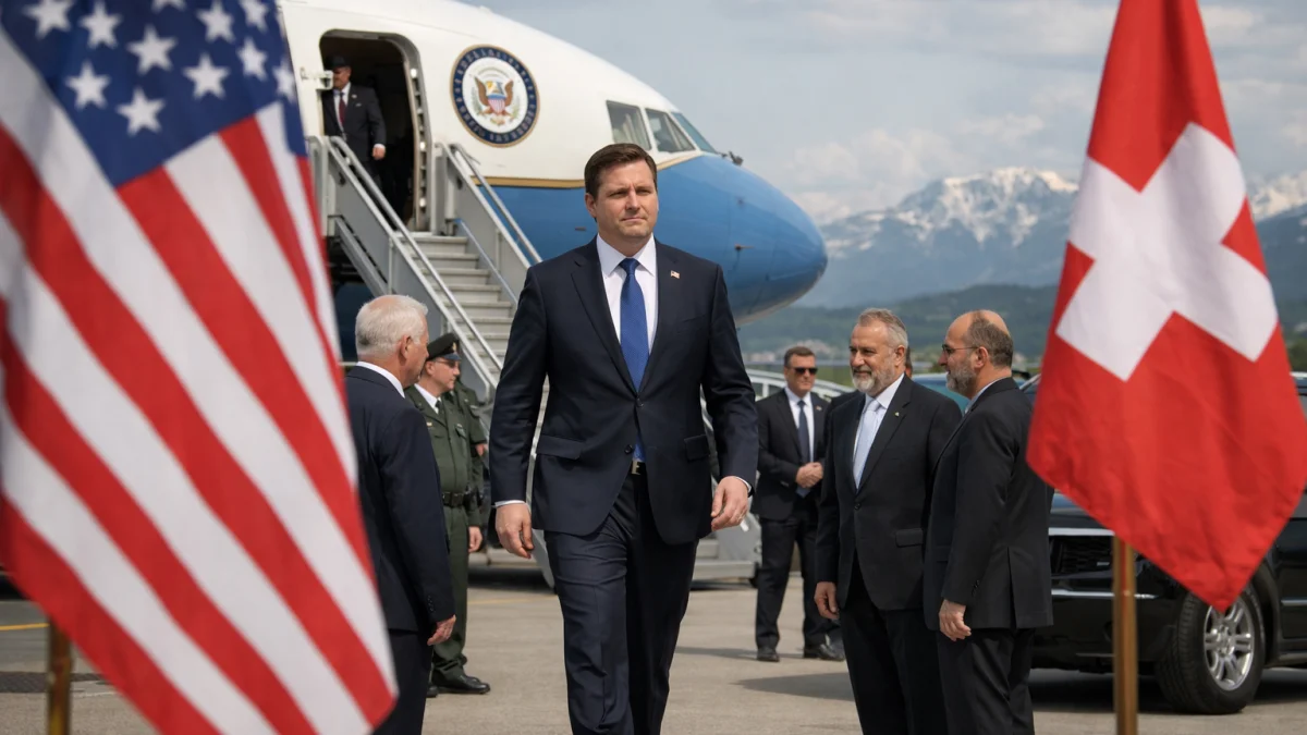 US Vice President Vance Arrives in Switzerland for High-Level Iran Talks