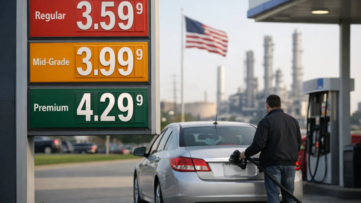 US Gas Prices Decline as Iran-Related Tensions Ease Temporarily