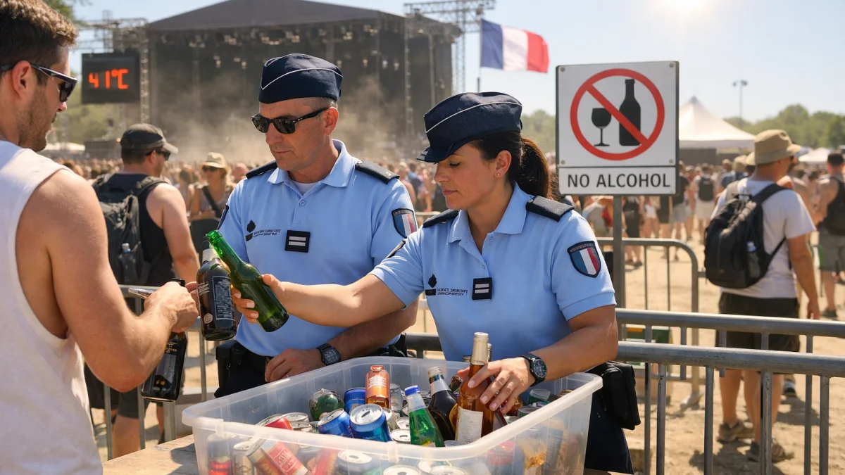 Heatwave Prompts Alcohol Ban at French Music Festivals