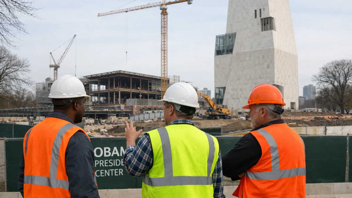 Contractors Claim Unpaid Millions for Obama Presidential Center Work