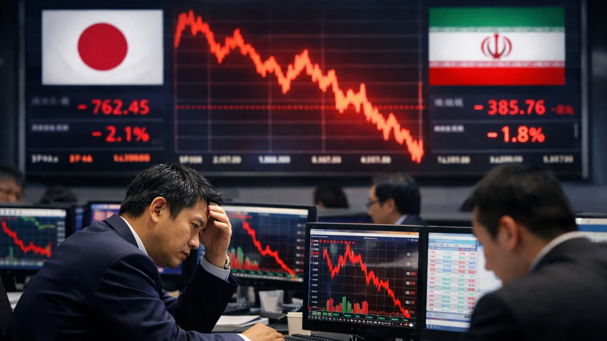 Asian Share Markets Fall as US-Iran Talks Progress Raises Uncertainty
