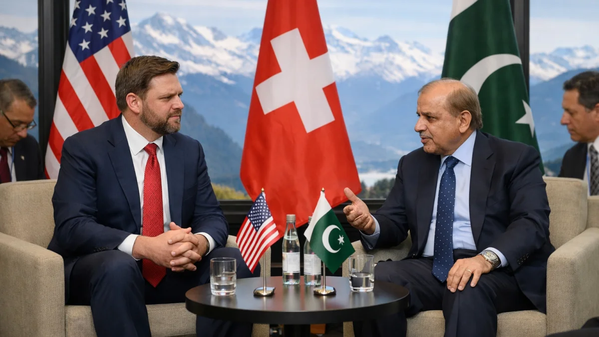 Vance Meets Pakistan PM Sharif in Switzerland During Iran Ceasefire Negotiations
