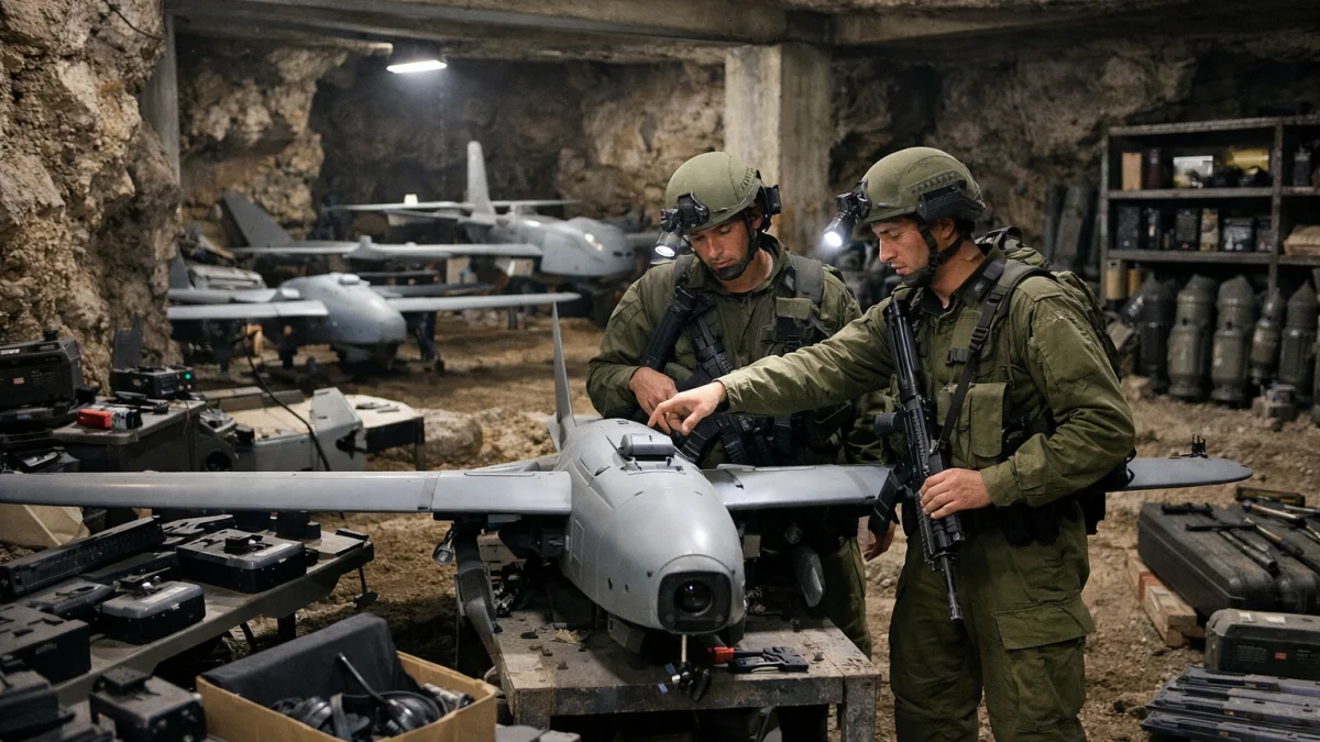IDF Uncovers Major Hezbollah Underground Drone Facility in Lebanon