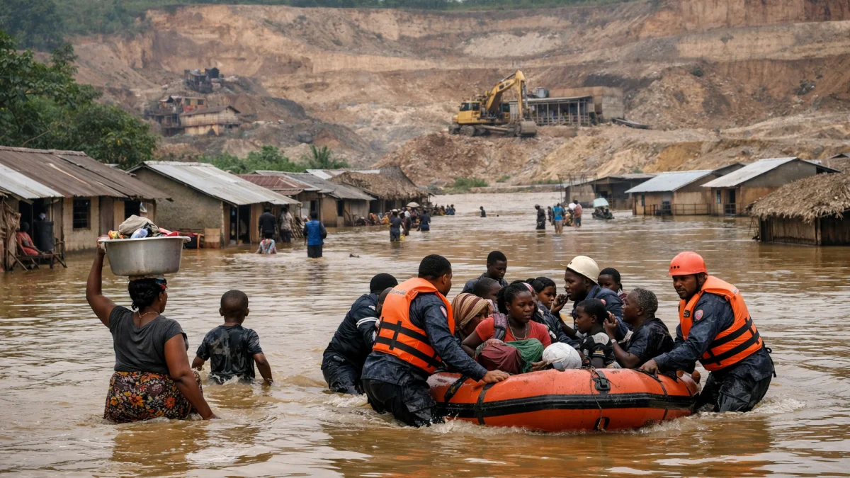 Floods Displace Over 1300 in Ghana Western Region Due to Mining
