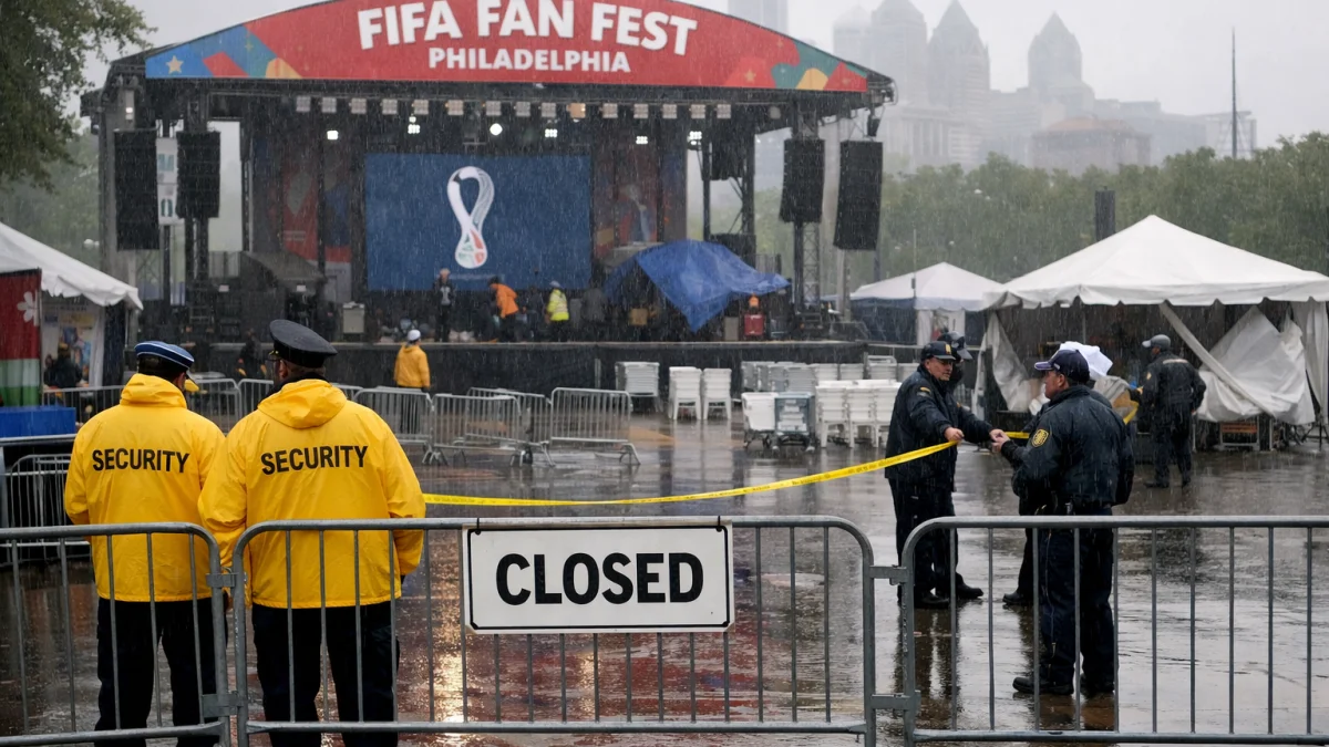 FIFA Fan Fest in Philadelphia Closes Due to Weather Conditions