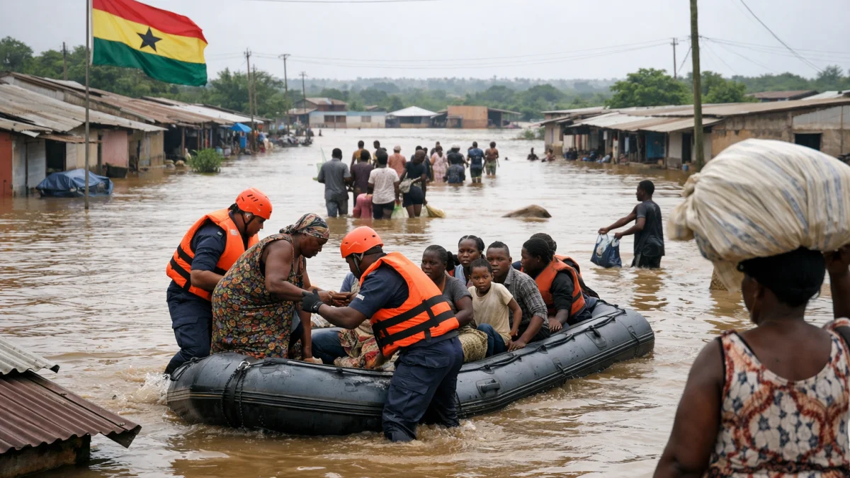 Heavy Rains Trigger Flooding and Displacement in Ghana